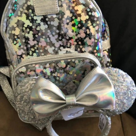 mickey mouse magic mirror metallic mini backpack by loungefly